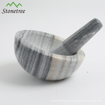 16.5*10cm stone granite slope front mortar and pestle